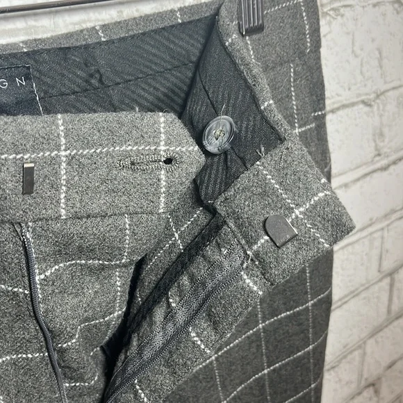 ASOS Design womans gray checkered casual dress pant - Picture 6 of 9